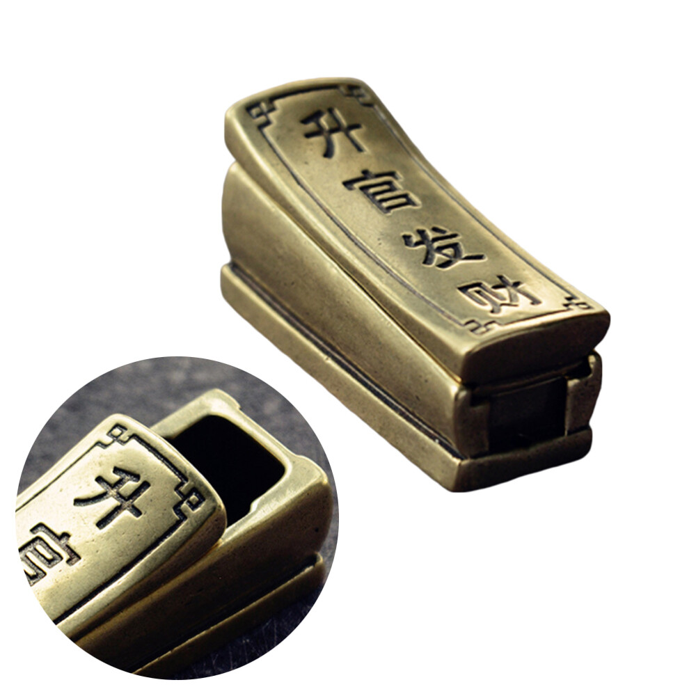 Antique Chinese Miniature Metal Coffin Box Figurine Toy for Kids