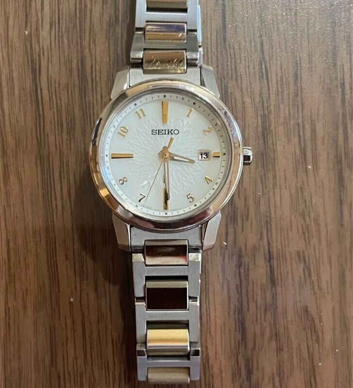 SEIKO Lucia Eye Collection SSQV082 Solar Radio Titanium Tested