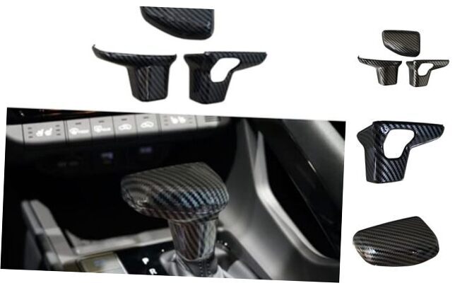 Carbon Fiber Car Gear Shift Knob Cover Trim Sticker Decor Fit For [Vehicle Model]