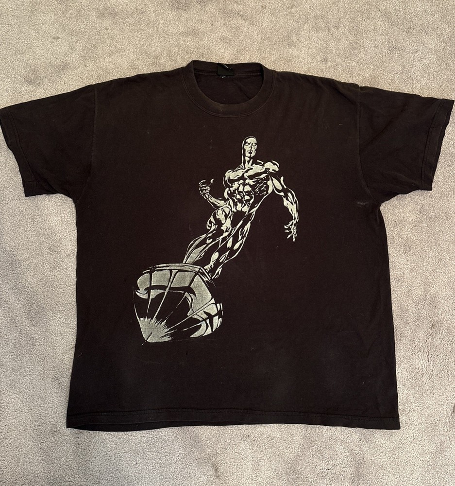 Vintage Marvel Mad Engine Silver Surfer Fantastic Four T-Shirt Men's Size XL