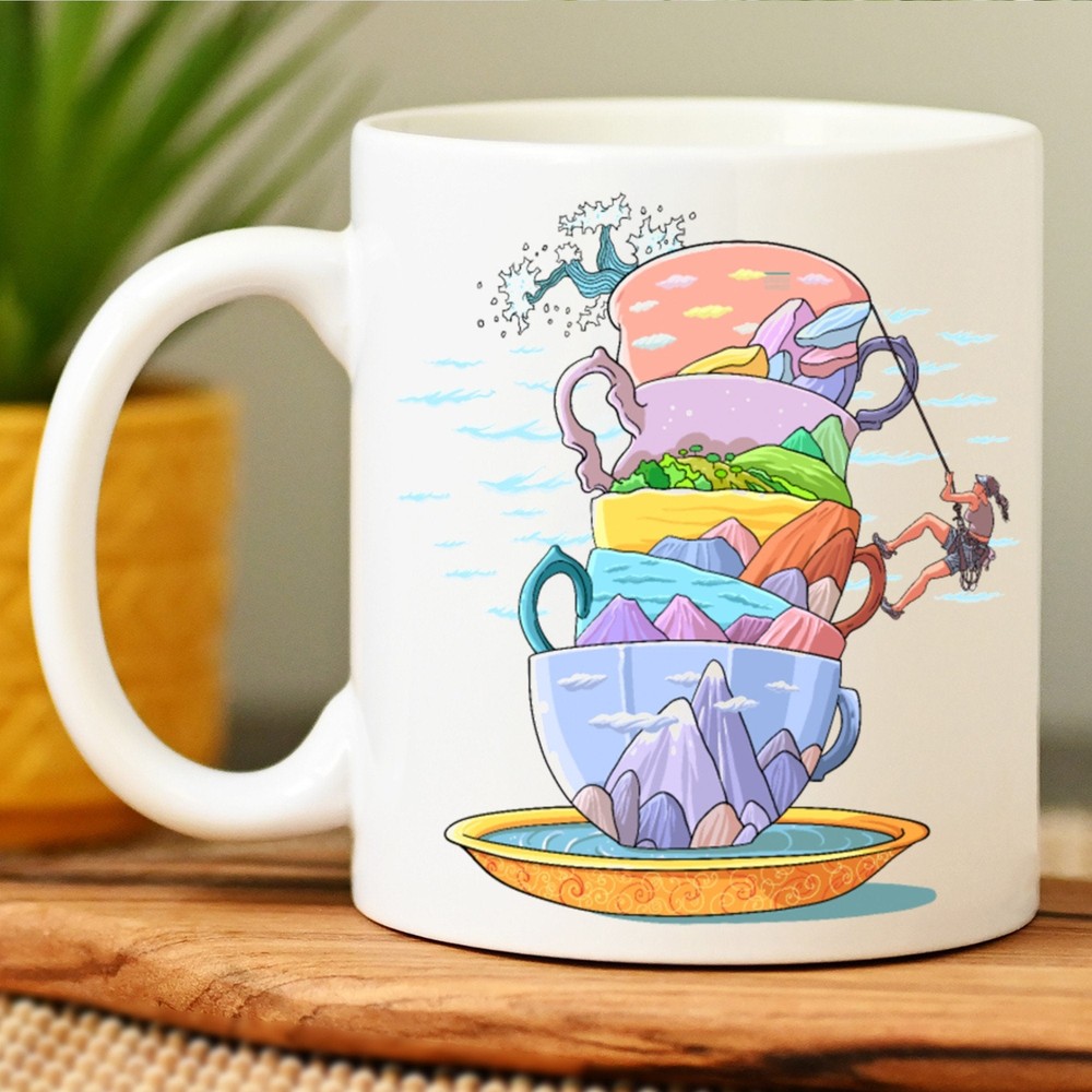 Rock Climbing Enthusiast Coffee and Tea Mug for Climbers  