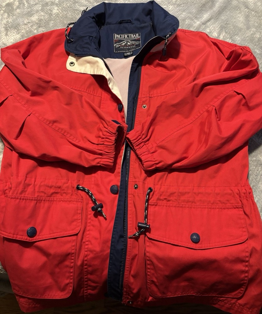 Pacific Trail Red Blue White Jacket Men's Size Medium