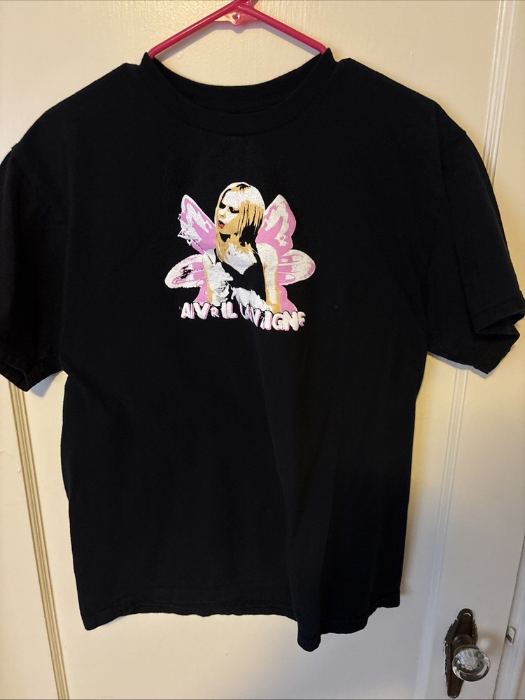 Avril Lavigne Boot Flower T Shirt Large