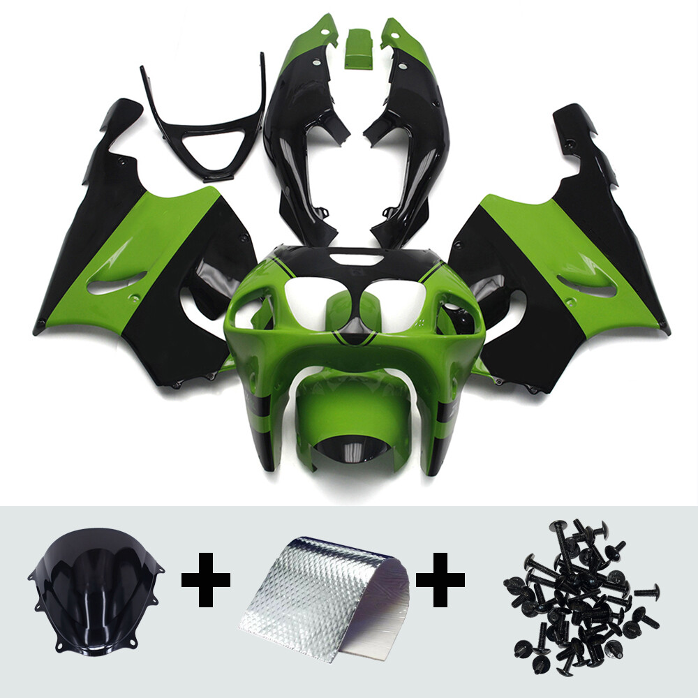 Green Black Bodywork For Kawasaki ZX7R 1996 97 98 99 00 01 02 2003 ABS Fairings