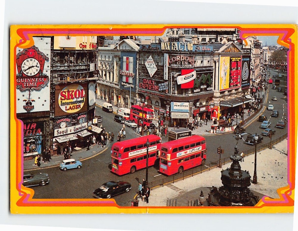 Postcard Piccadilly Circus London England