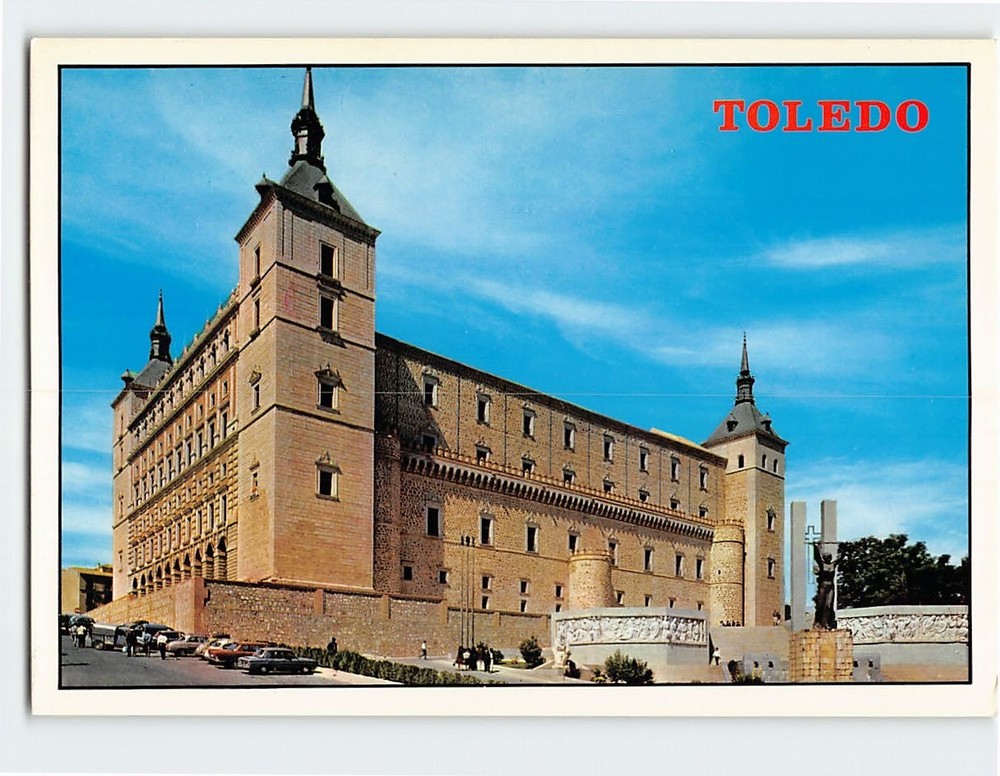 Postcard General View of the Alcazar Toledo Spain
