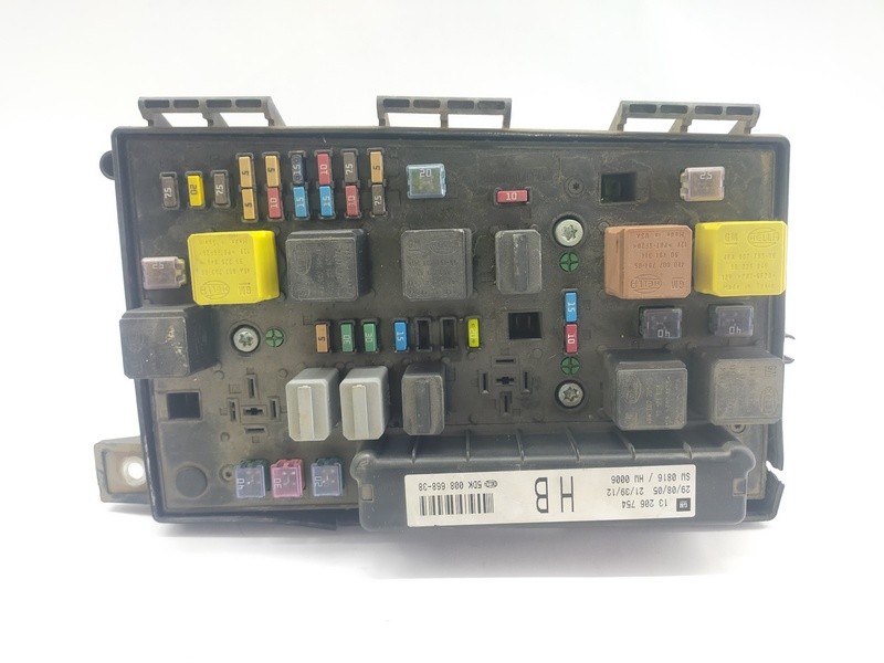 13206754 fuse 1217991 Opel Zafira B Cosmo 2005