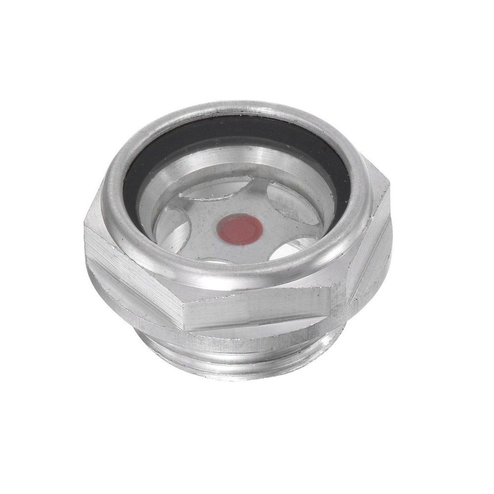 Air Compressor Oil Level Gauge Sight Glass M24x1.5mm Male Clear Glass