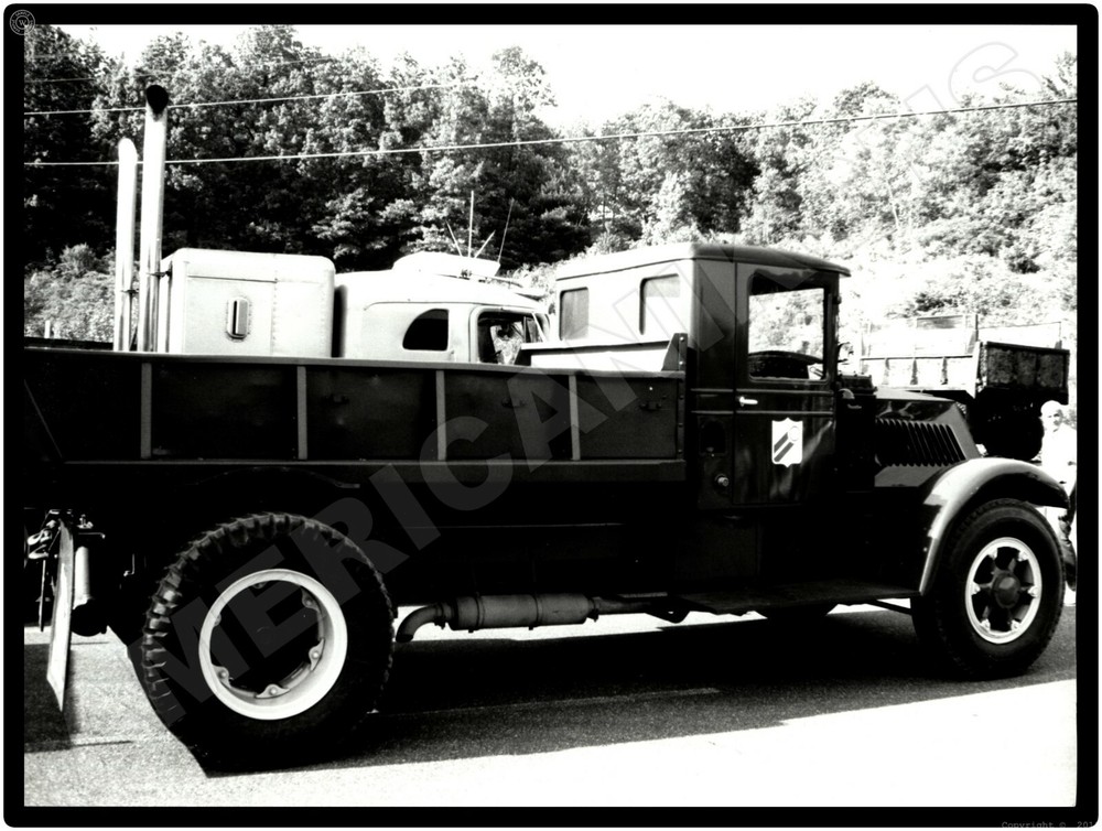Mack Trucks AC New Metal Sign: 1931 Model AKL at 1990s Truck Show Display