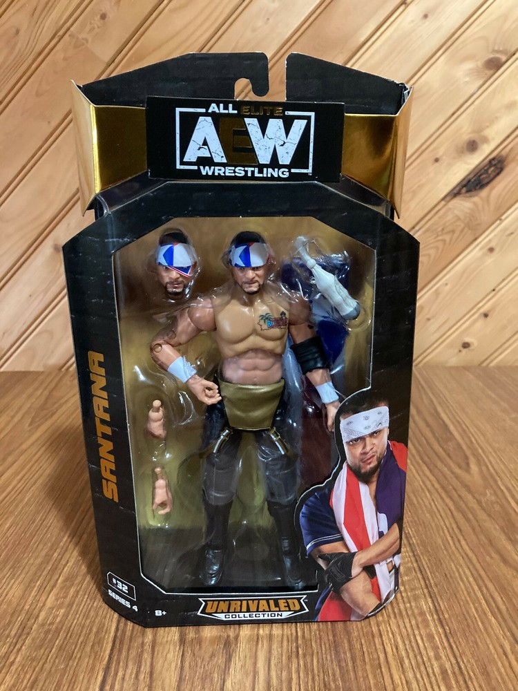 AEW Unrivaled - Series #4 - Santana #32 - By Jazwares - MIB