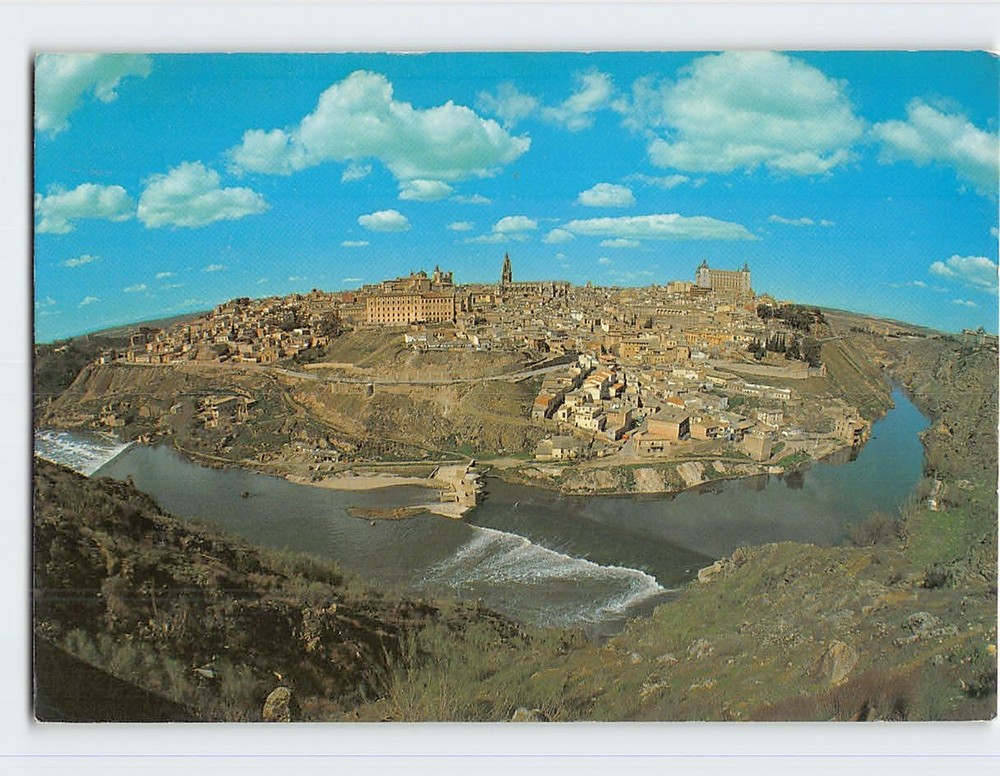 Postcard Panoramic View Toledo Spain