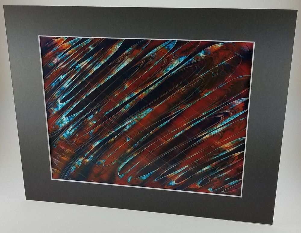 Signed Original Angled Art by artist Jason Girard comes with matting material.
