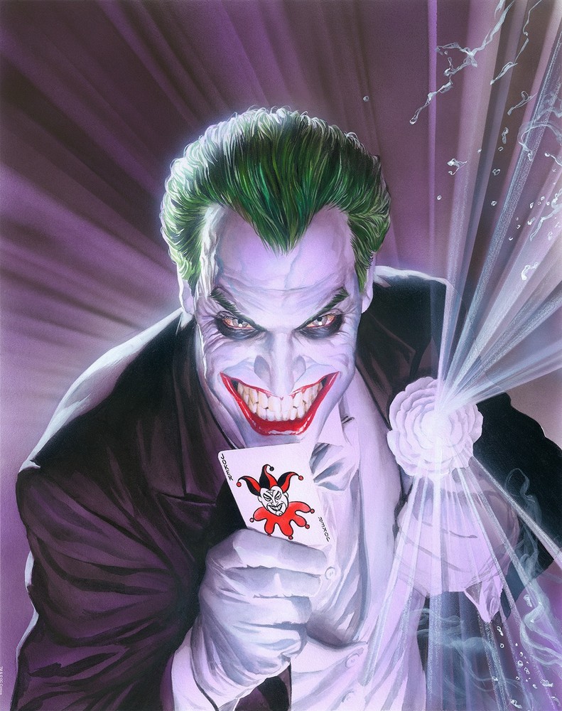 Mythology Joker Alex Ross Print SIGNED DC Limited Edition Paper of 195 REG