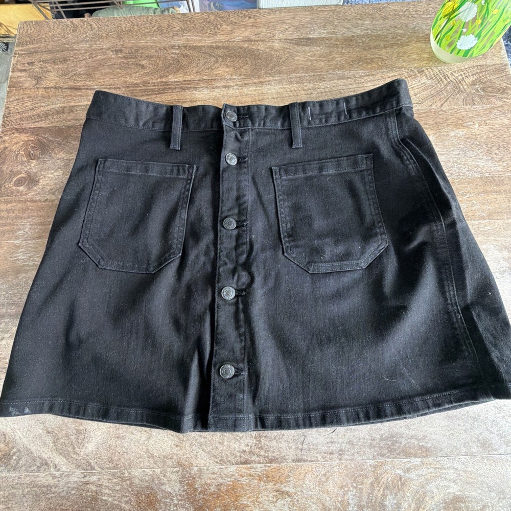 Ralph Lauren Denim & Supply Jean Skirt Tilden Button Front Women's 32