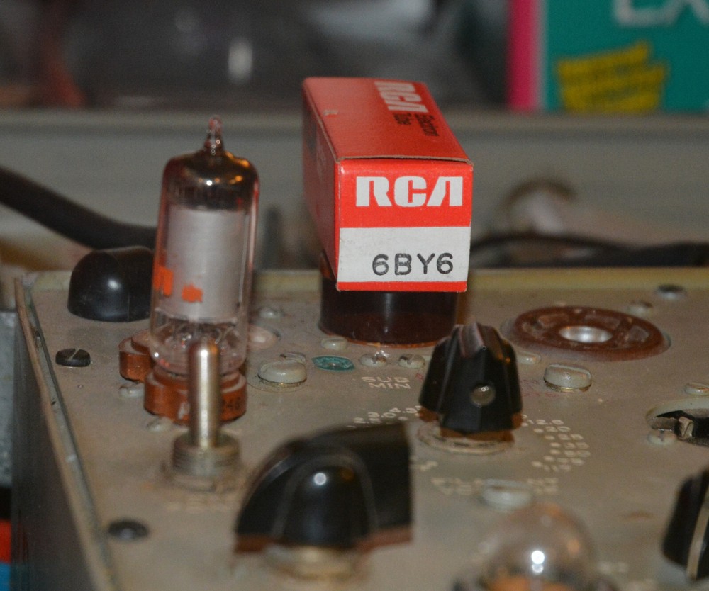 RCA 6BY6 NOS Vacuum Tube Tested Excellent on TV-7D/U Tester