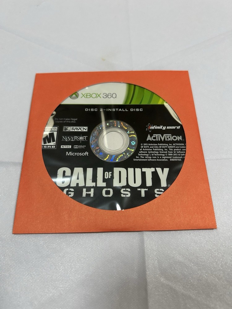 Call of Duty: Ghosts (Microsoft Xbox 360, 2013) Install Disc 2 Only *NO TRACKING