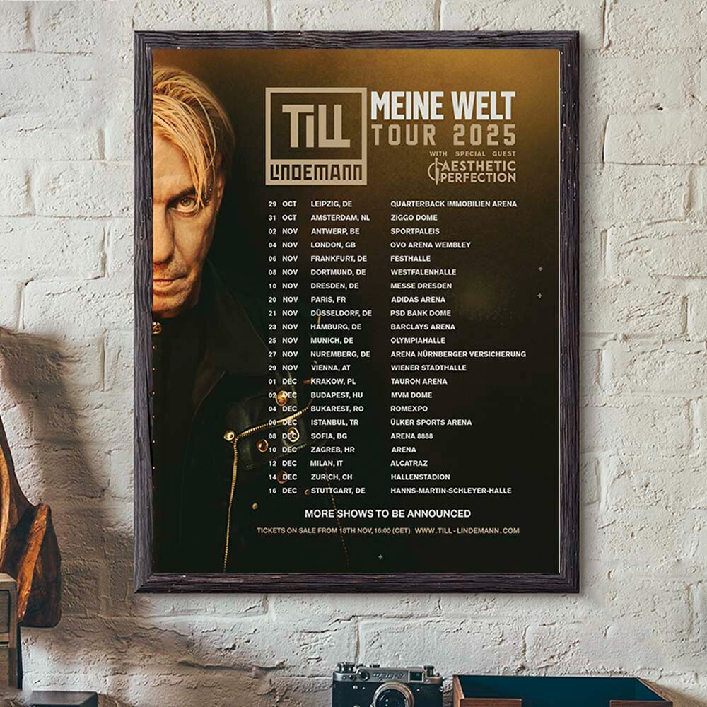 Till Lindemann 2025 Meine Welt Tour Europe Dates Home Decor Poster