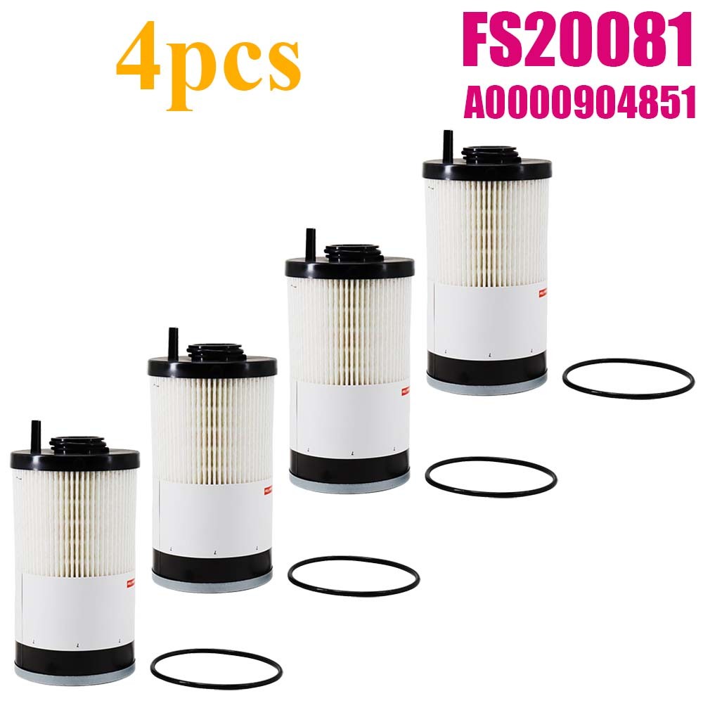 4X FS20081 Fuel Filter Water Separator Replace A0000904851 USA