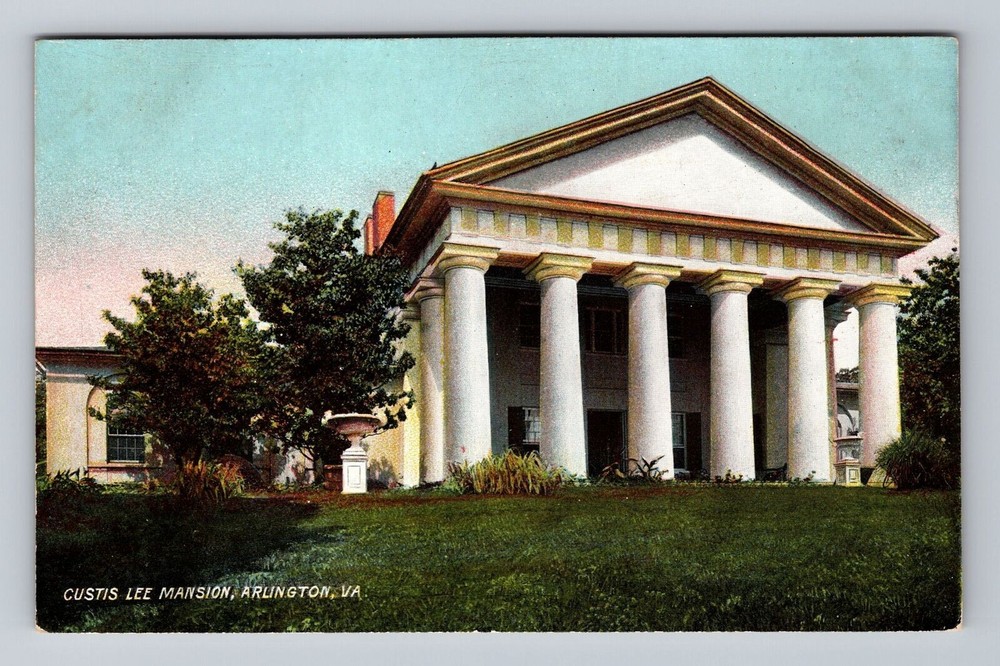 Virginia VA Arlington Custis Lee Mansion Vintage Postcard
