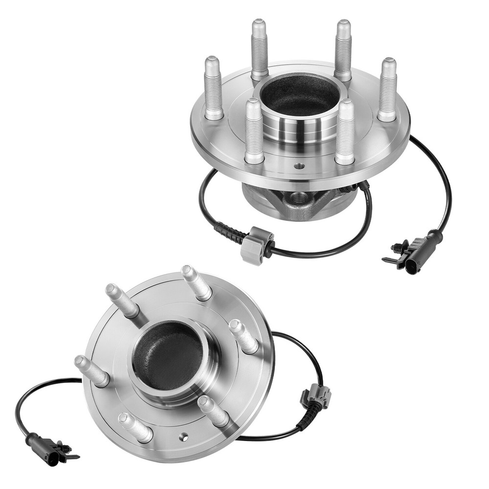 Pair 2WD Front Wheel Hub & Bearing for 2007-2013 Chevy GMC Silverado Sierra 1500