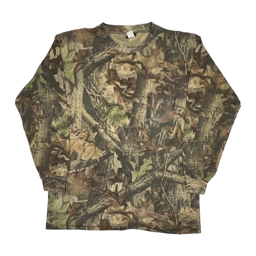 Ace Camo Long Sleeve T-Shirt - XL Camo Cotton