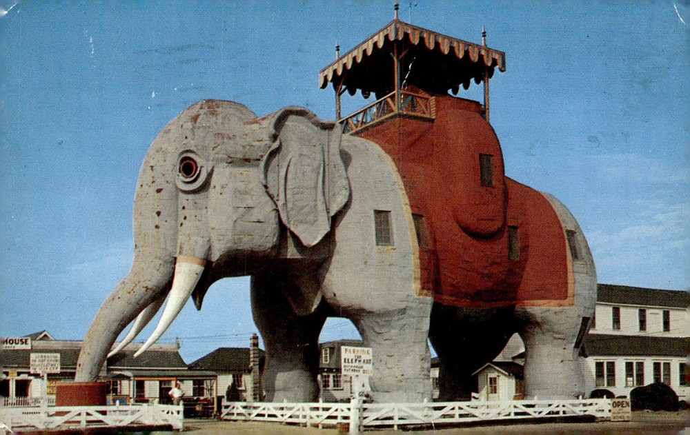 1960s Elephant Hotel Lucy the Elephant Atlantic City NJ Novelty Postcard