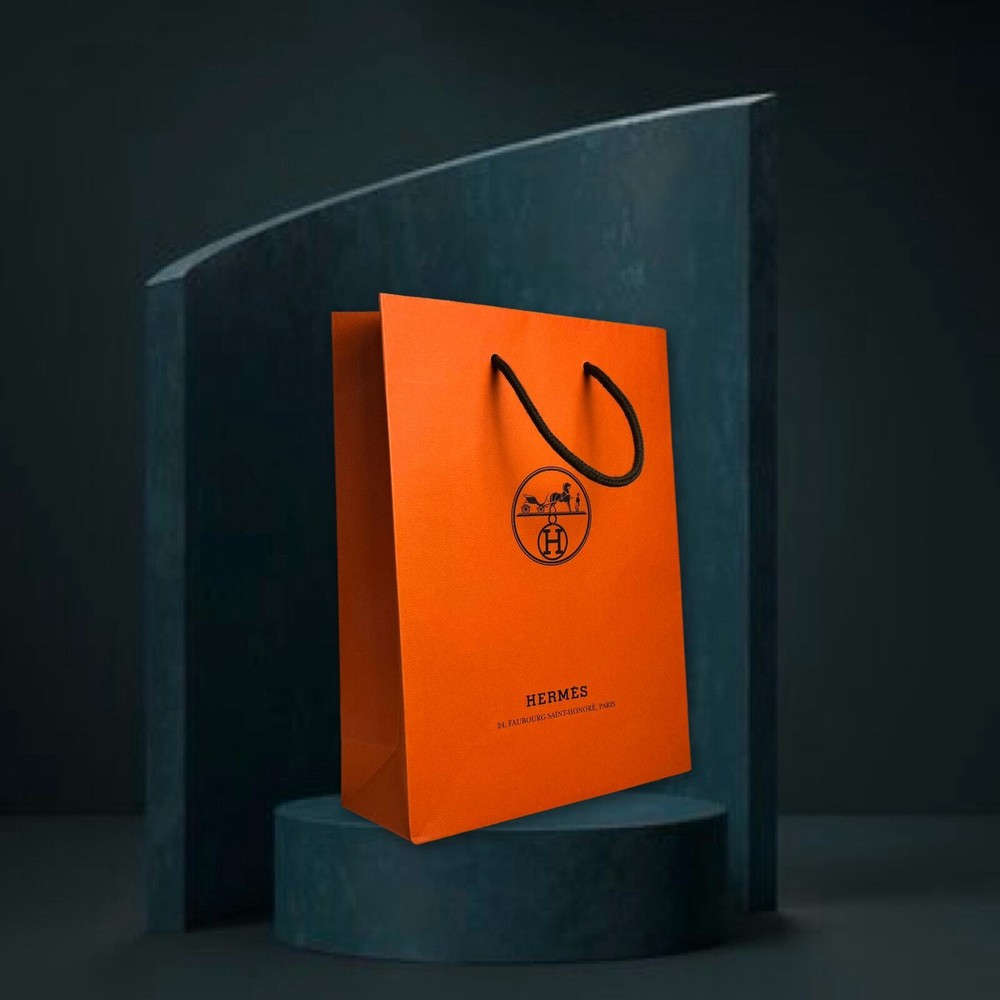 Authentic Hermes Small Paper Shopping Bag