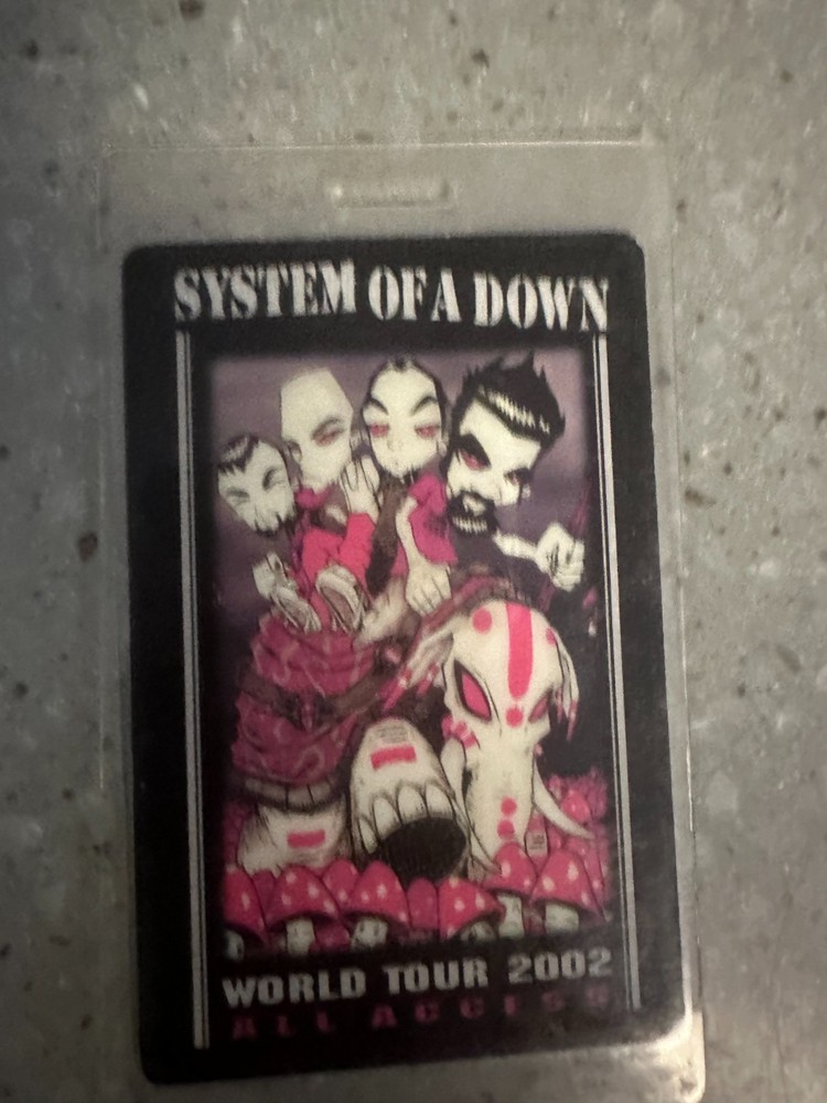 road crew issued SYSTEM OF A DOWN all access pass