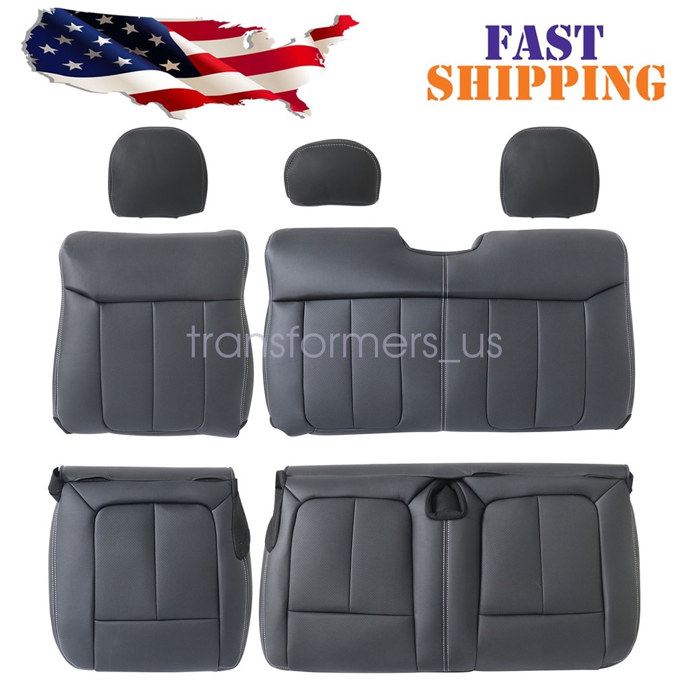 For 2009-2014 Ford F-150 REAR Second Row BENCH Replacement Seat Cover Black