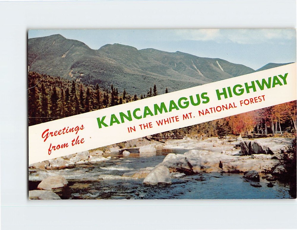 Postcard Mt. Kancamagus & Highway White Mountains NH USA