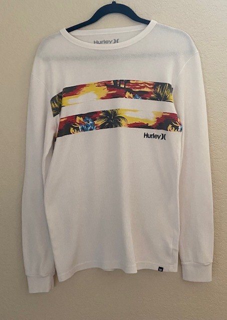 Hurley Long Sleeve Thermal Sunset Shirt Size Large
