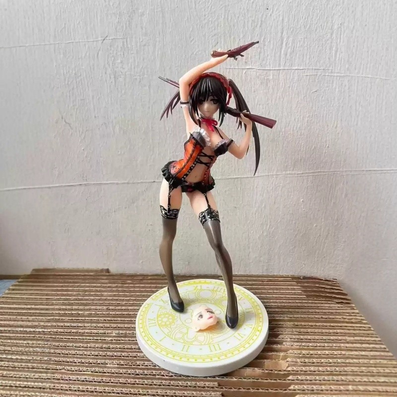 23cm Date A Live Tokisaki Kurumi Underwear Scale Figure Model Doll Toys Gift New