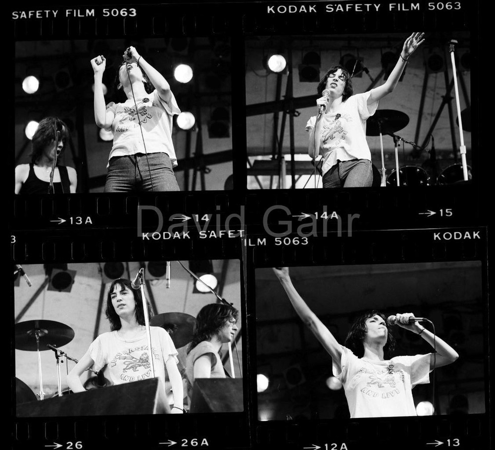 '76 Patti Smith Central Park Manhattan NYC Old Original 35mm 4 Negative Lot B554