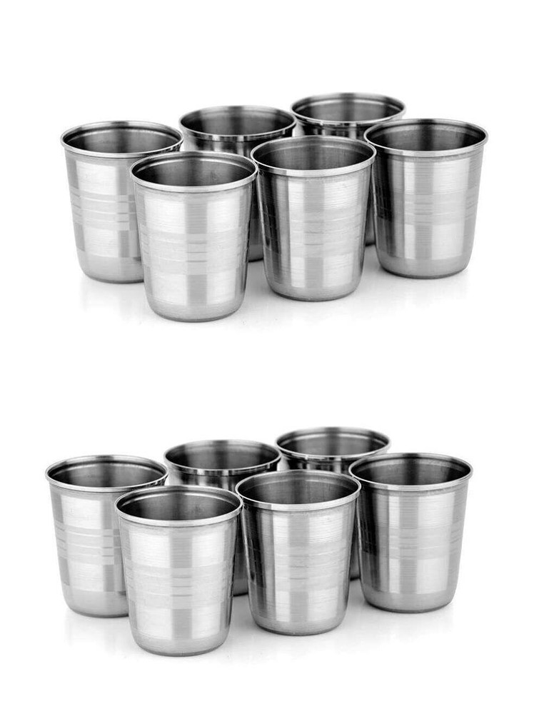 Stainless Steel glass /tumbler serving water multipurpose use 150 ml 12 pcs