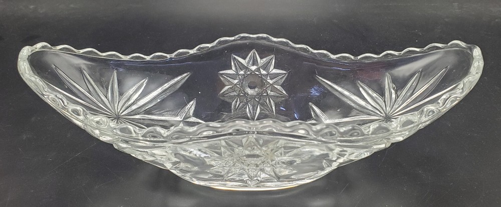 Vintage American Brilliant Cut Glass Compote Candy/Nut Dish