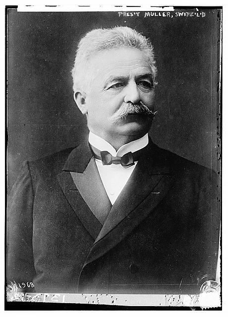Photo:Eduard Muller Swiss Confederation President 1910s Portrait Bust