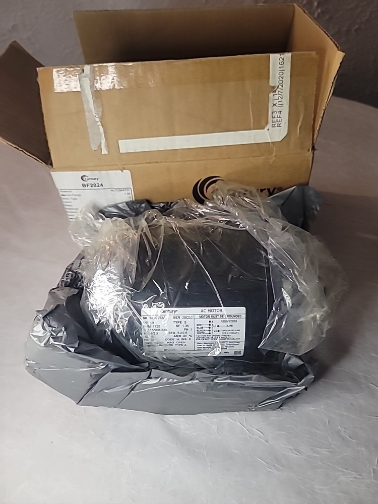 Century BF2024 1/4HP 115/208-230V 5.2/2.6A 1725RPM 0.625