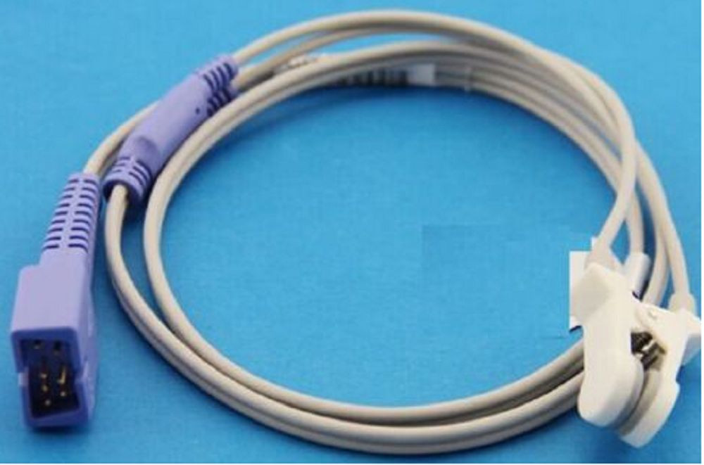 Nellcor Spo2 Sensor Adult Ear Clip Oximax 3M 10FT Compatible