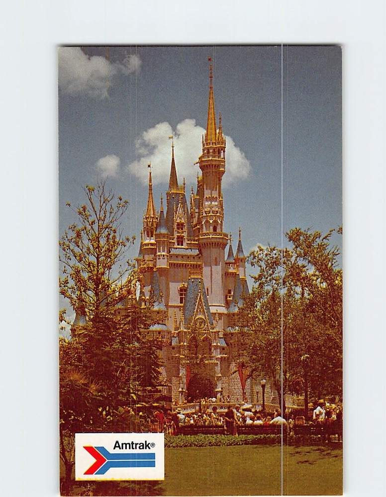 Postcard Cinderella's Castle Walt Disney World Orlando Florida USA