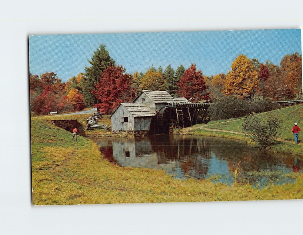 Postcard Mabry Mill Blue Ridge Parkway Meadows of Dan Virginia USA