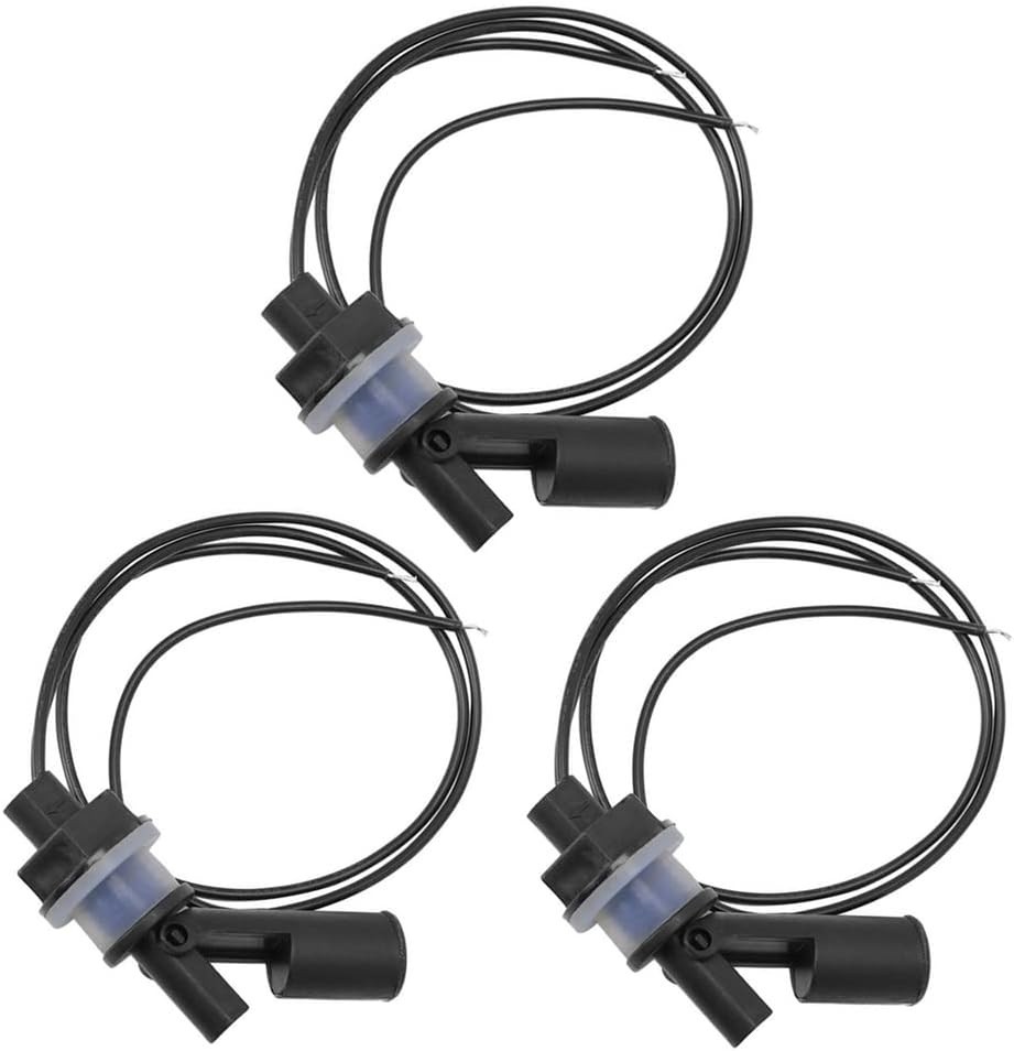 3 pc Water Level Sensor Horizontal PP Side Mount Float Switch for Tank Pool A...