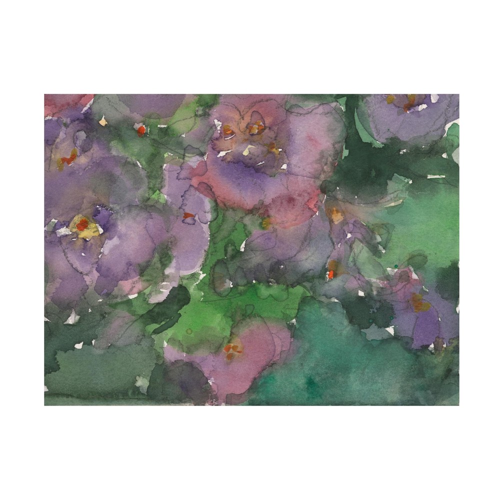 Canvas Wall Art - Samuel Dixon 'The Language of Violets I' Wall Art for Livin...