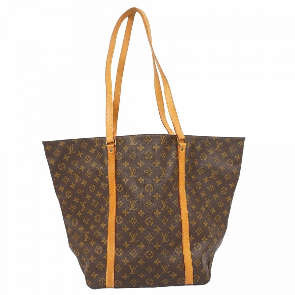 Louis Vuitton Monogram GM Tote Bag M51110 Brown Preowned Ladies Handbag
