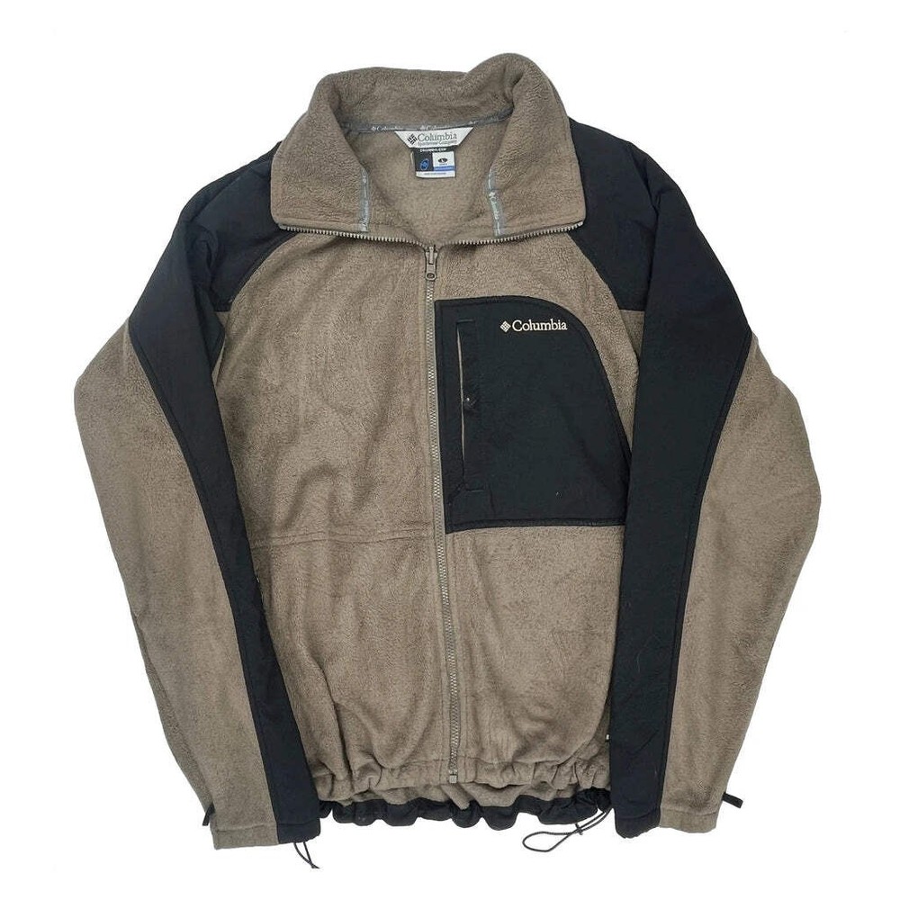 Columbia Fleece Jacket - Large Brown Polyester