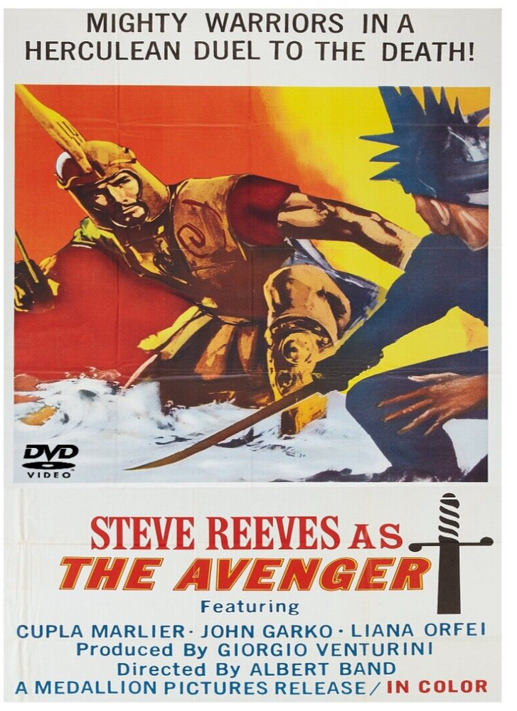 Avenger  1962 DVD Steve Reeves  Widescreen Remastered Action film
