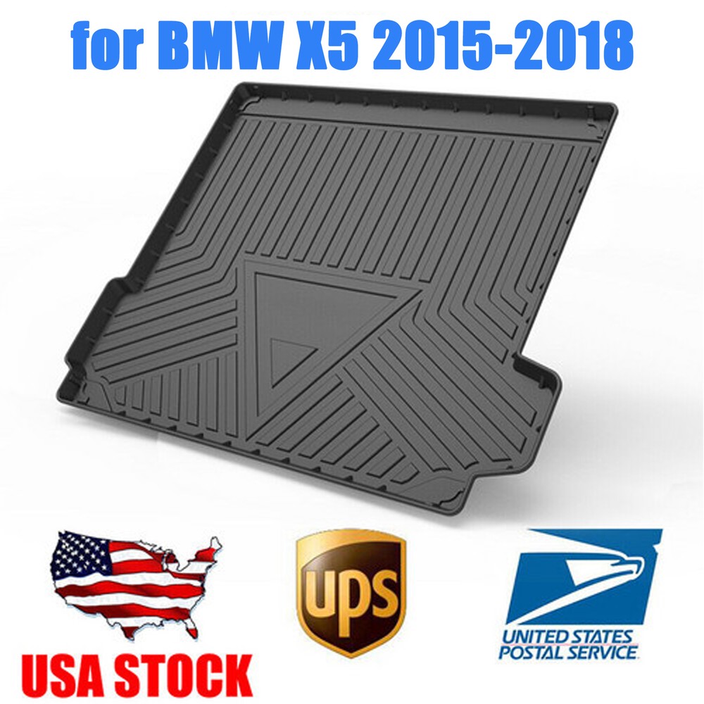 Black Easy Installation TPO Cargo Mat Trunk Liner Fit for BMW X5 2015-2018