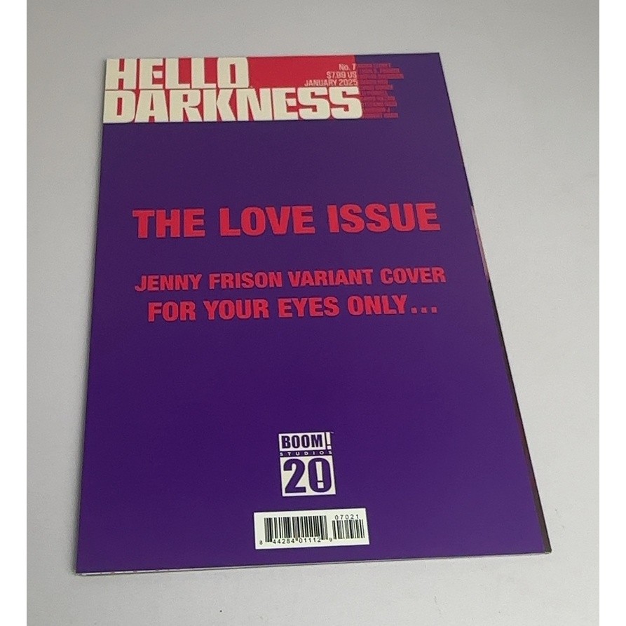 Hello Darkness #7 Jenny Frison Variant Cover Boom! Studios Comics Love Issue