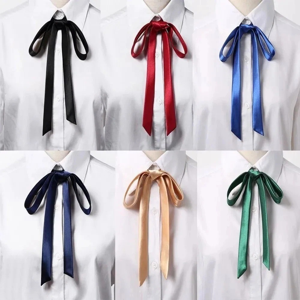 Satin Bow Tie Gambler Western Cowboy Necktie Ribbon for Wedding Men Shirts Suit