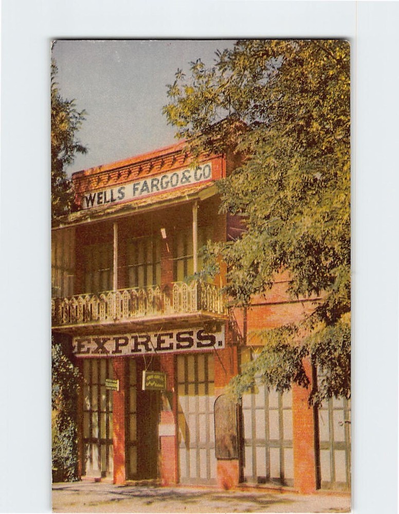 Postcard Wells Fargo Building Columbia California USA