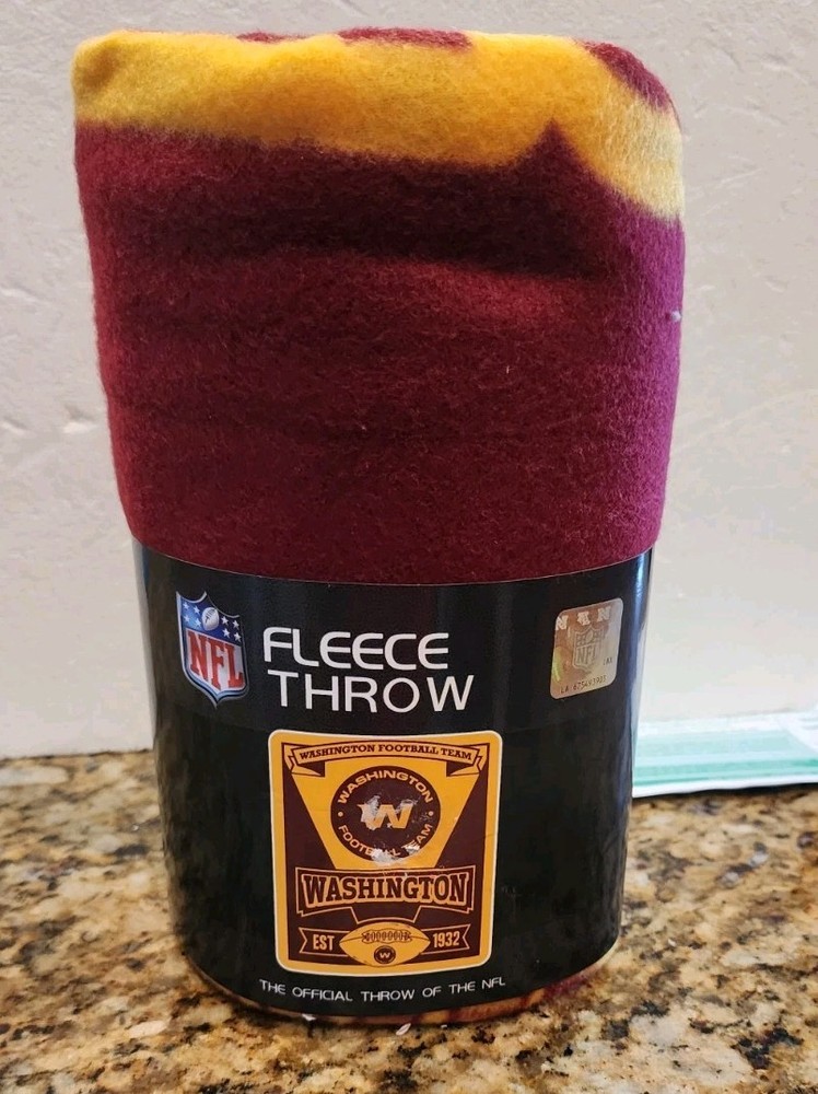 Washington Commanders NFL Fleece Throw Blanket 50x60 Inches Team Colors Soft Cozy